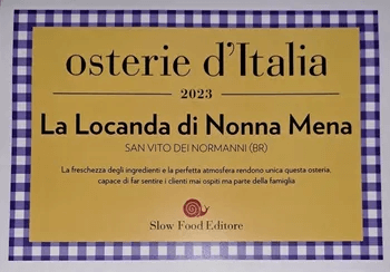 La Locanda di Nonna Mena - Slow Food prize